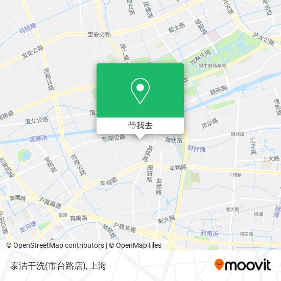 泰洁干洗(市台路店)地图