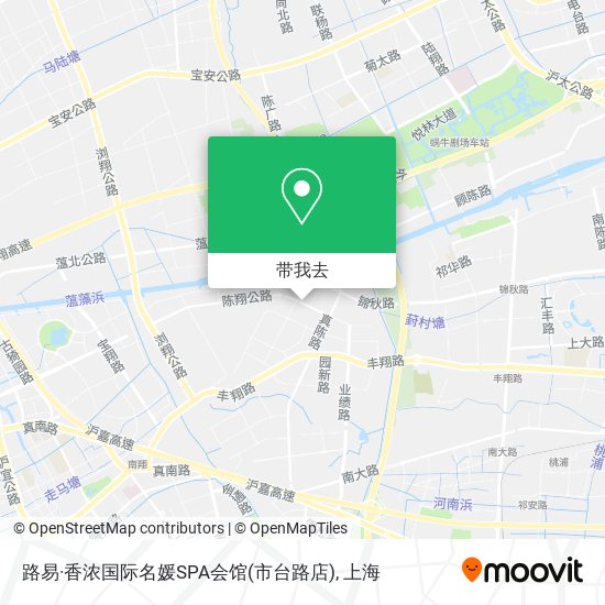 路易·香浓国际名媛SPA会馆(市台路店)地图