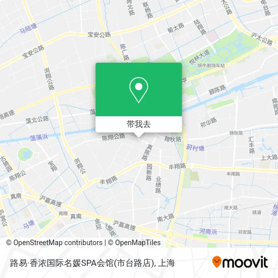 路易·香浓国际名媛SPA会馆(市台路店)地图