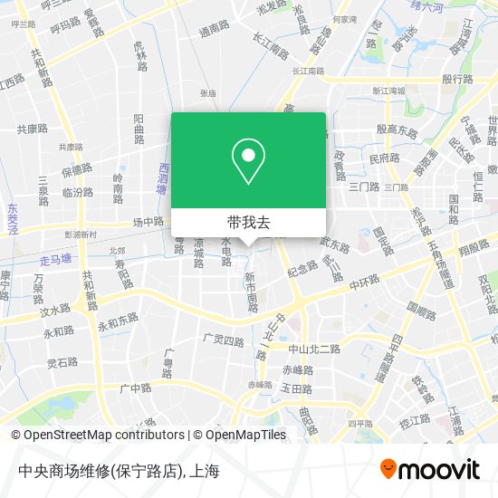中央商场维修(保宁路店)地图
