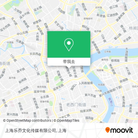 上海乐乔文化传媒有限公司地图