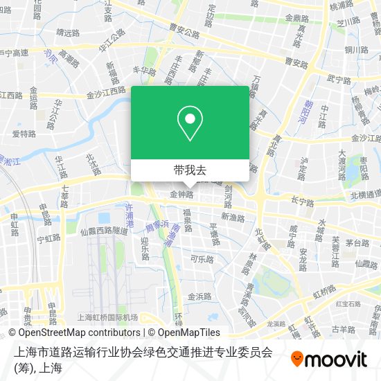 上海市道路运输行业协会绿色交通推进专业委员会(筹)地图