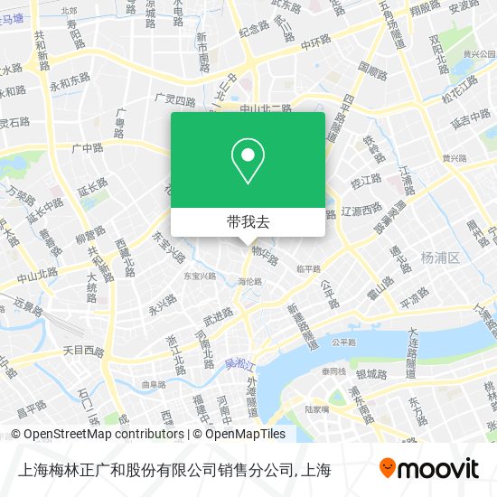 上海梅林正广和股份有限公司销售分公司地图