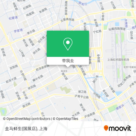 盒马鲜生(国展店)地图