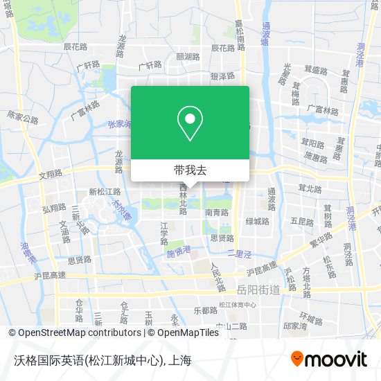 沃格国际英语(松江新城中心)地图
