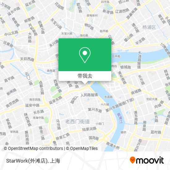 StarWork(外滩店)地图