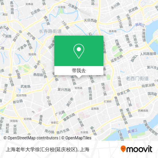 上海老年大学徐汇分校(延庆校区)地图