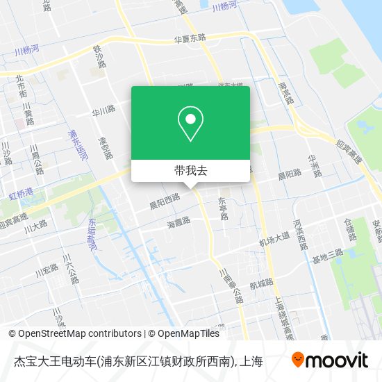 杰宝大王电动车(浦东新区江镇财政所西南)地图
