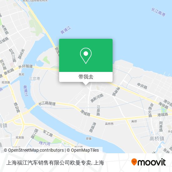 上海福江汽车销售有限公司欧曼专卖地图