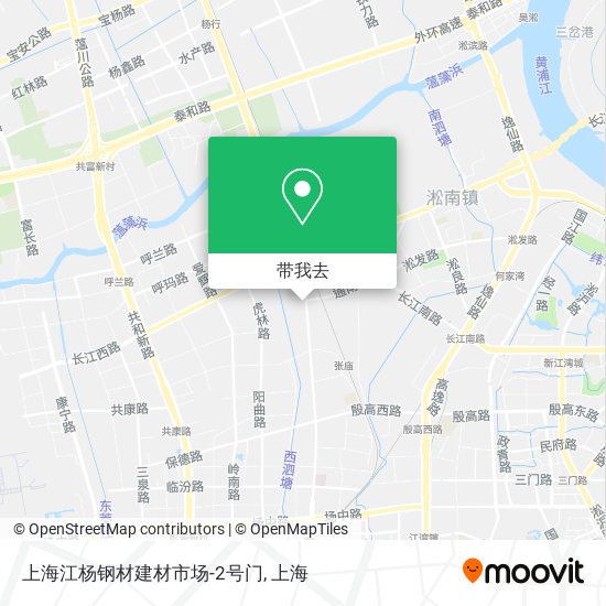上海江杨钢材建材市场-2号门地图