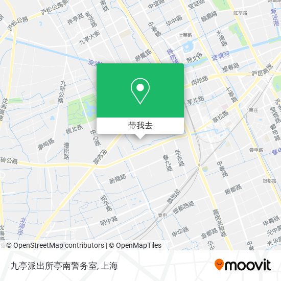 九亭派出所亭南警务室地图