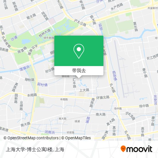 上海大学-博士公寓I楼地图