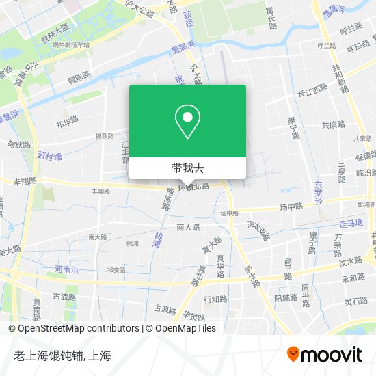 老上海馄饨铺地图