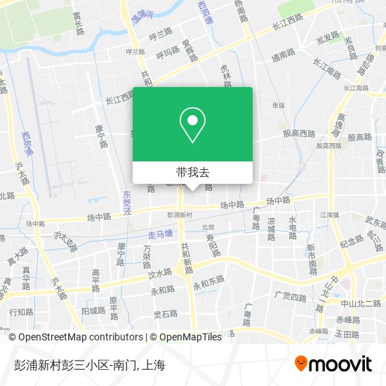 彭浦新村彭三小区-南门地图