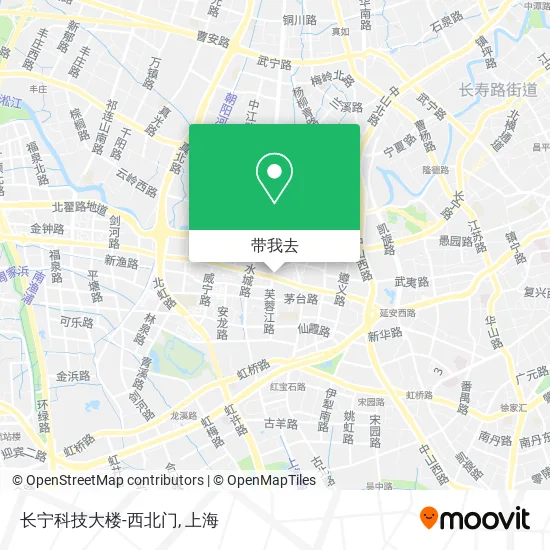 长宁科技大楼-西北门地图