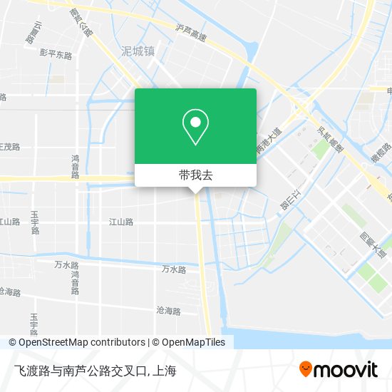 飞渡路与南芦公路交叉口地图