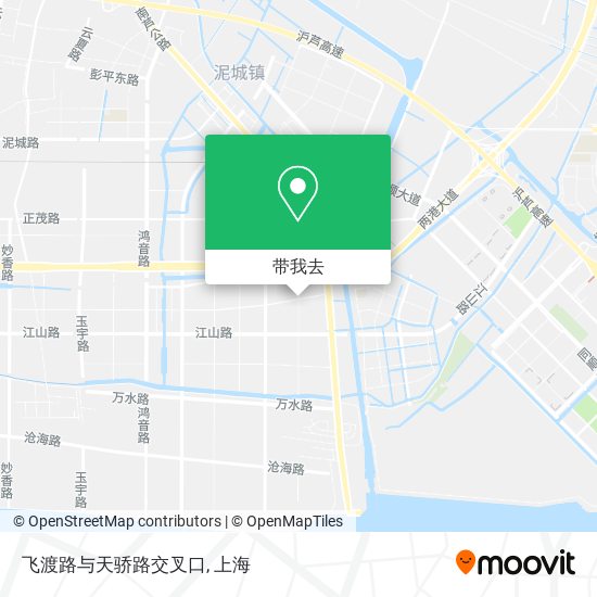 飞渡路与天骄路交叉口地图