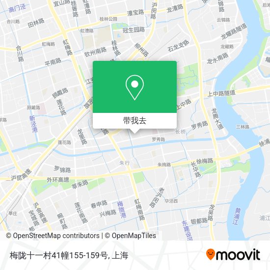 梅陇十一村41幢155-159号地图
