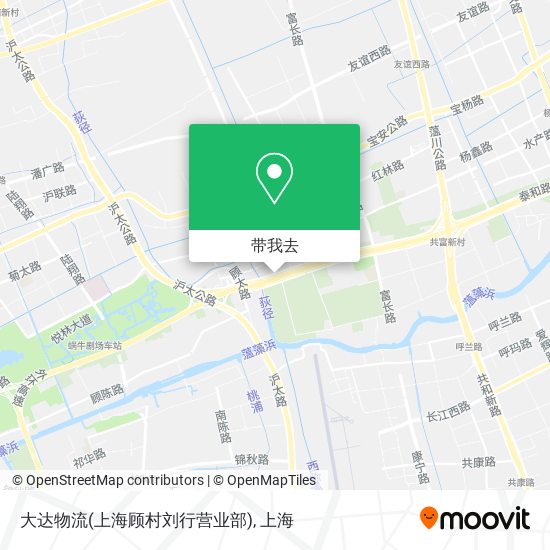 大达物流(上海顾村刘行营业部)地图