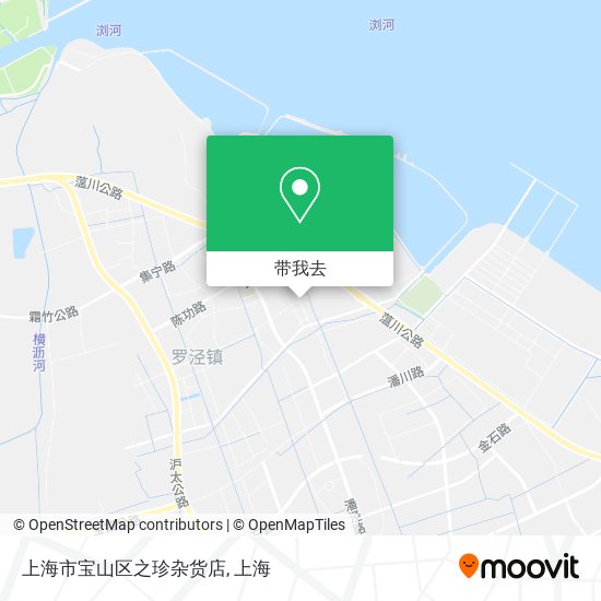 上海市宝山区之珍杂货店地图