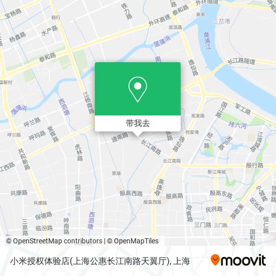 小米授权体验店(上海公惠长江南路天翼厅)地图