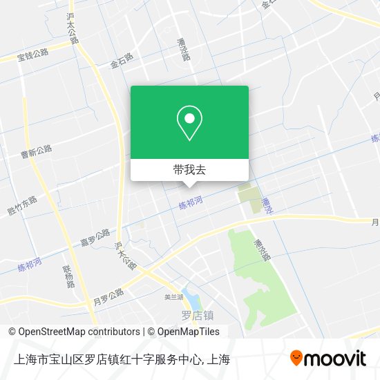 上海市宝山区罗店镇红十字服务中心地图