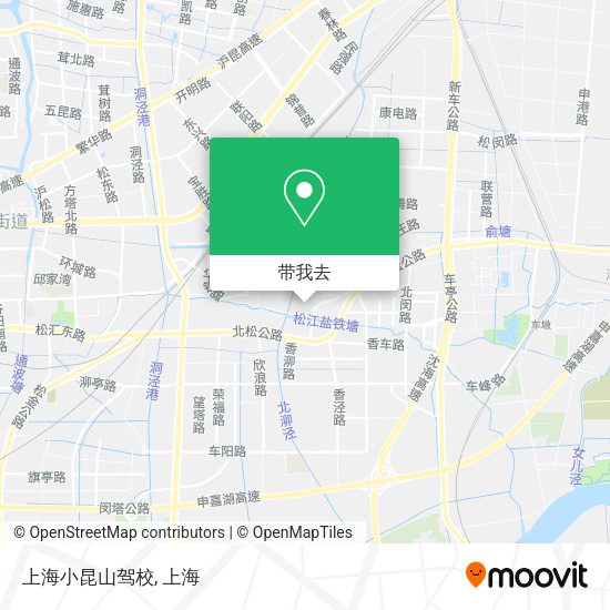 上海小昆山驾校地图