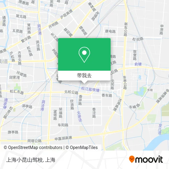 上海小昆山驾校地图