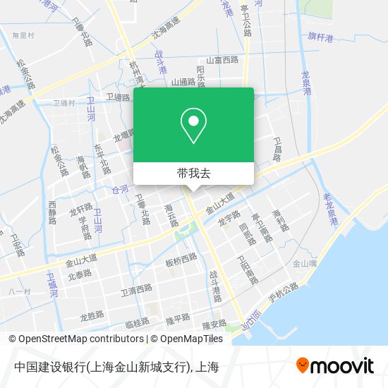 中国建设银行(上海金山新城支行)地图