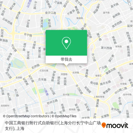 中国工商银行附行式自助银行(上海分行长宁中山广场支行)地图