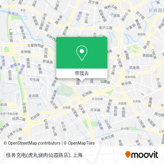 怪兽充电(虎丸烧肉仙霞路店)地图