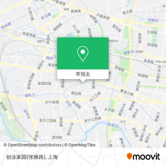 创业家园(张掖路)地图