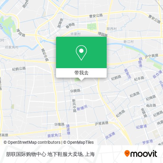 朋联国际购物中心  地下鞋服大卖场地图