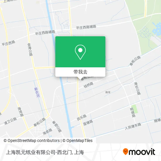 上海凯元纸业有限公司-西北门地图
