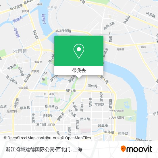 新江湾城建德国际公寓-西北门地图