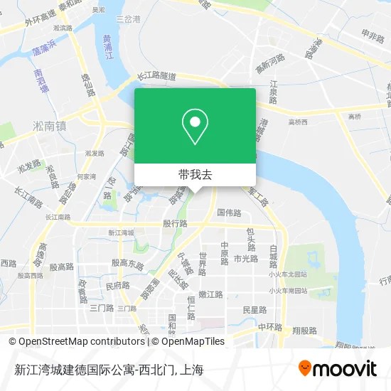 新江湾城建德国际公寓-西北门地图