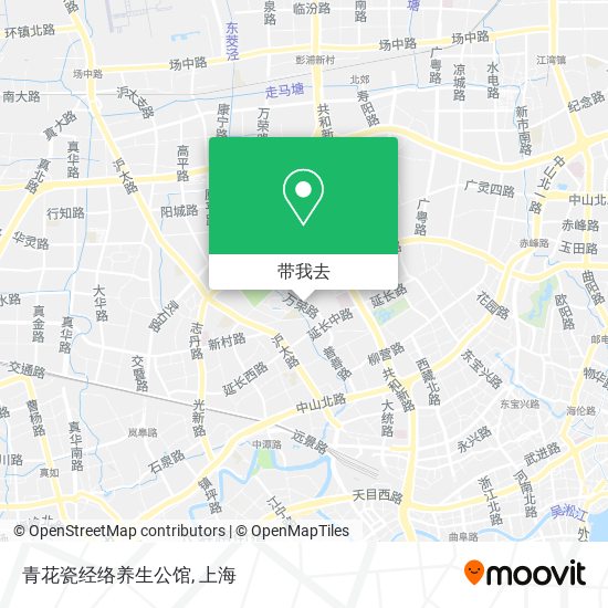 青花瓷经络养生公馆地图