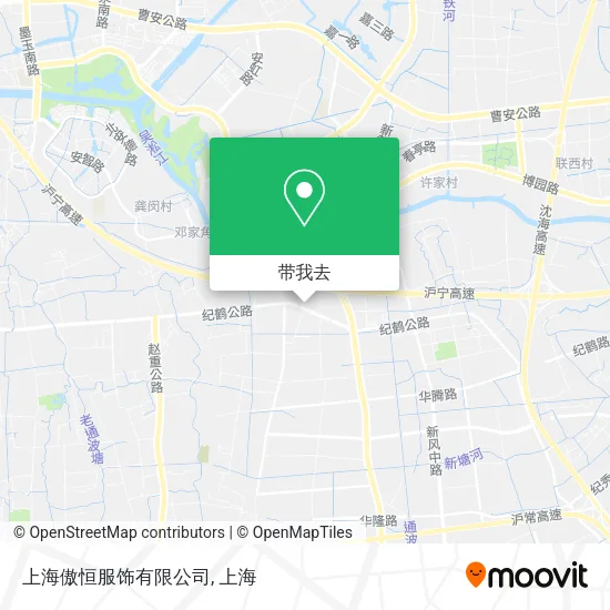 上海傲恒服饰有限公司地图