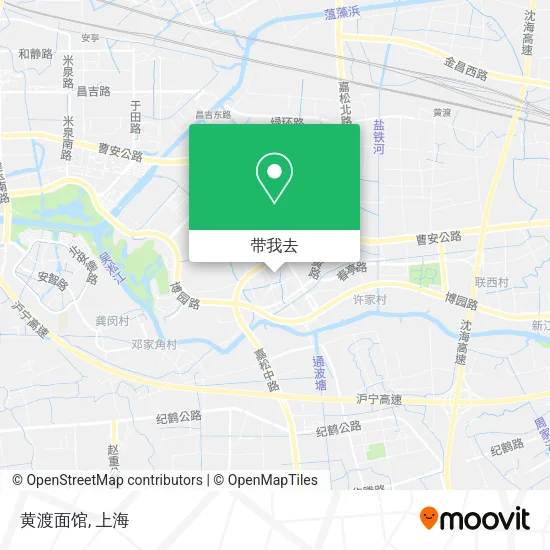 黄渡面馆地图