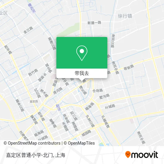 嘉定区普通小学-北门地图