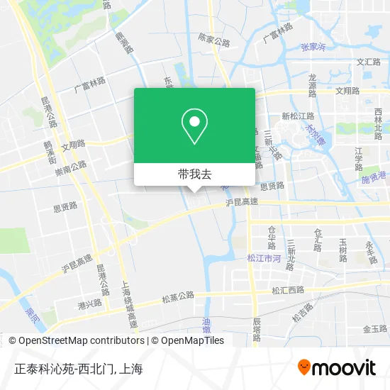 正泰科沁苑-西北门地图