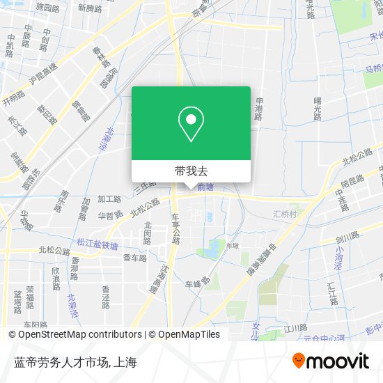 蓝帝劳务人才市场地图