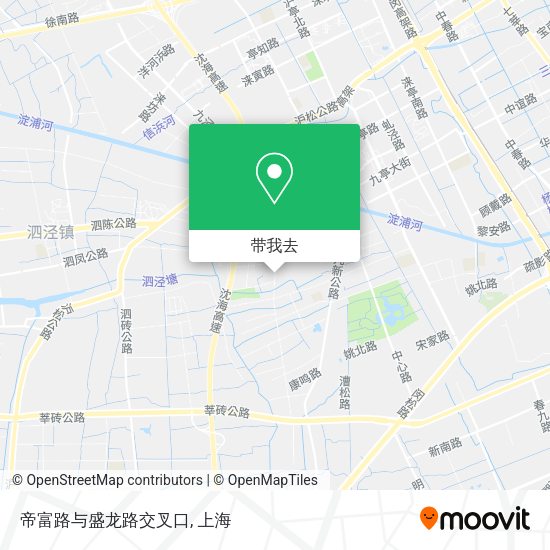 帝富路与盛龙路交叉口地图