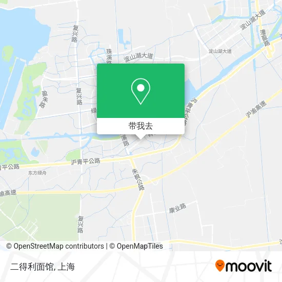 二得利面馆地图