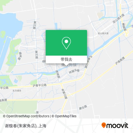 谢馥春(朱家角店)地图