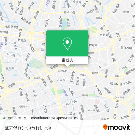 盛京银行(上海分行)地图