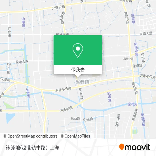 袜缘地(赵巷镇中路)地图