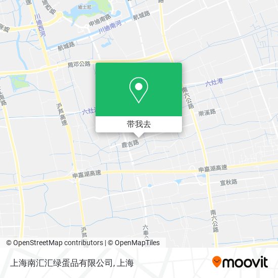 上海南汇汇绿蛋品有限公司地图