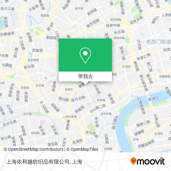 上海依和越纺织品有限公司地图