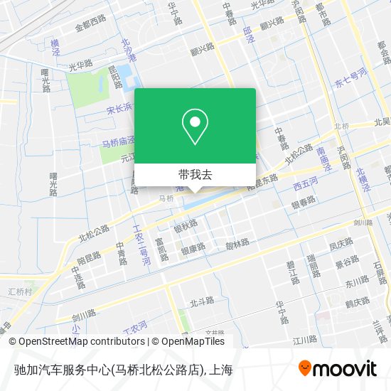 驰加汽车服务中心(马桥北松公路店)地图